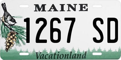 ME license plate 1267SD