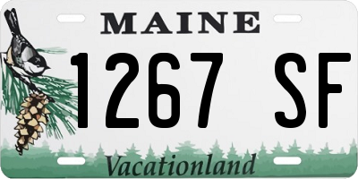 ME license plate 1267SF