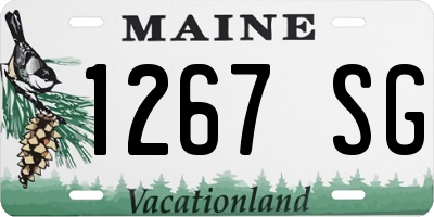 ME license plate 1267SG