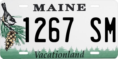 ME license plate 1267SM