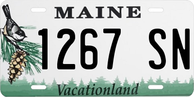 ME license plate 1267SN