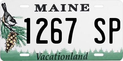 ME license plate 1267SP