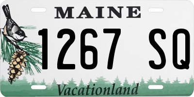 ME license plate 1267SQ