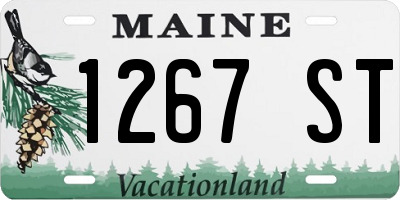 ME license plate 1267ST