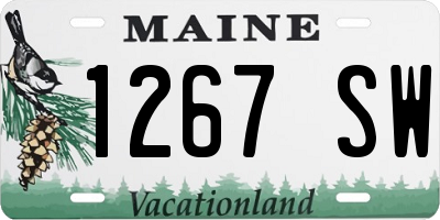 ME license plate 1267SW