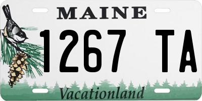 ME license plate 1267TA