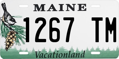 ME license plate 1267TM