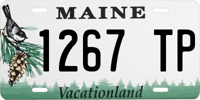 ME license plate 1267TP