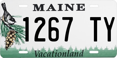 ME license plate 1267TY