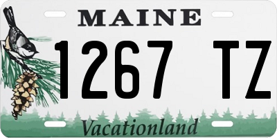 ME license plate 1267TZ