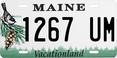 ME license plate 1267UM