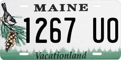 ME license plate 1267UO