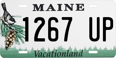 ME license plate 1267UP