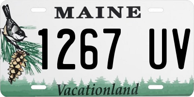 ME license plate 1267UV