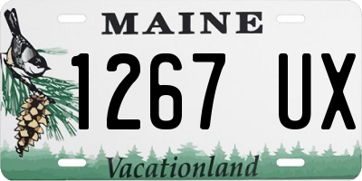 ME license plate 1267UX