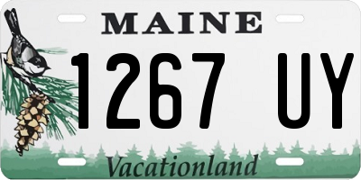 ME license plate 1267UY