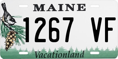 ME license plate 1267VF