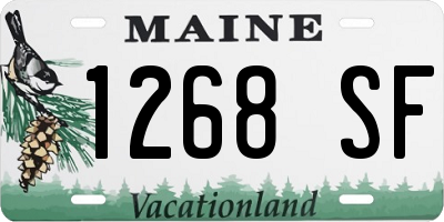 ME license plate 1268SF