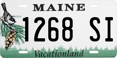 ME license plate 1268SI