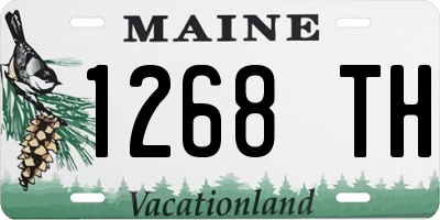 ME license plate 1268TH