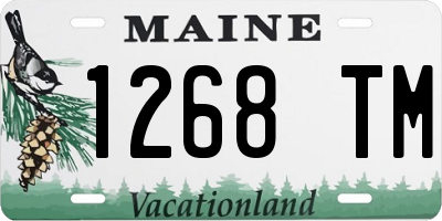 ME license plate 1268TM