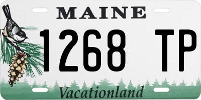 ME license plate 1268TP
