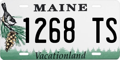 ME license plate 1268TS