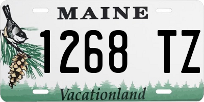 ME license plate 1268TZ