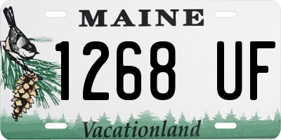 ME license plate 1268UF