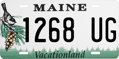 ME license plate 1268UG