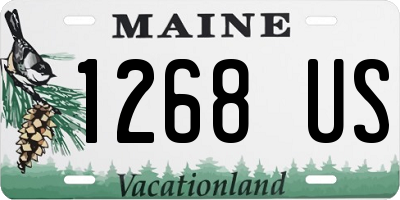 ME license plate 1268US