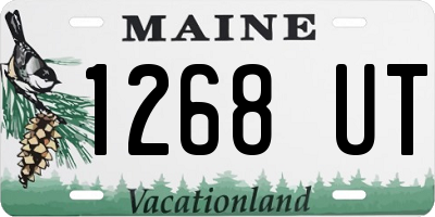 ME license plate 1268UT