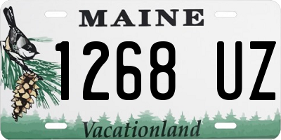 ME license plate 1268UZ
