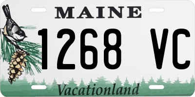 ME license plate 1268VC