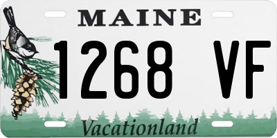 ME license plate 1268VF