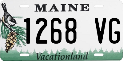 ME license plate 1268VG
