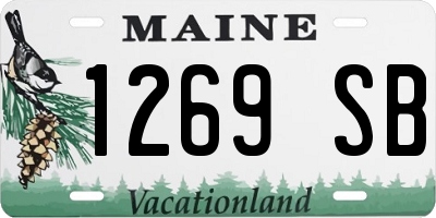 ME license plate 1269SB