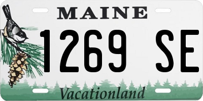 ME license plate 1269SE