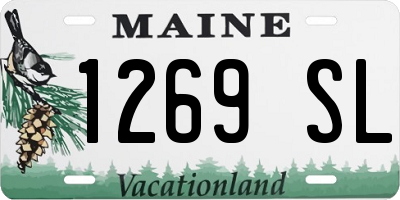 ME license plate 1269SL