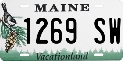 ME license plate 1269SW