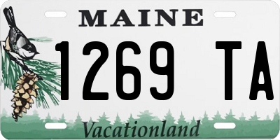 ME license plate 1269TA