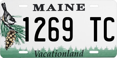 ME license plate 1269TC