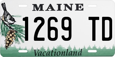 ME license plate 1269TD