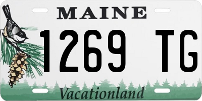 ME license plate 1269TG