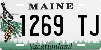 ME license plate 1269TJ