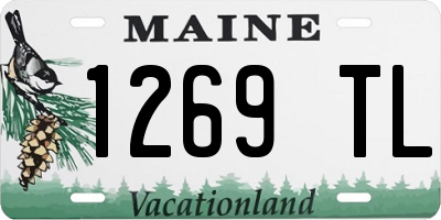 ME license plate 1269TL