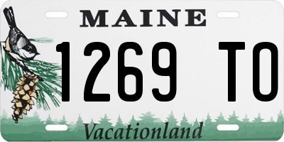 ME license plate 1269TO