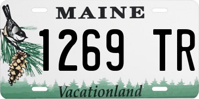ME license plate 1269TR