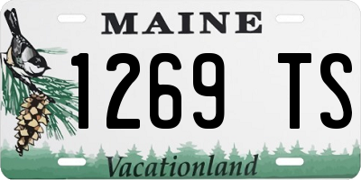 ME license plate 1269TS