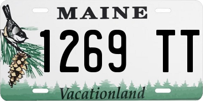 ME license plate 1269TT